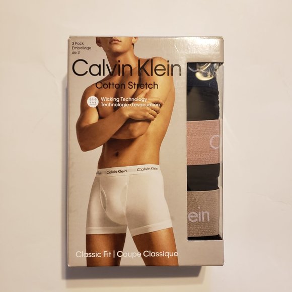 Calvin Klein Cotton Stretch 3 Pack Trunk - Picture 1 of 8